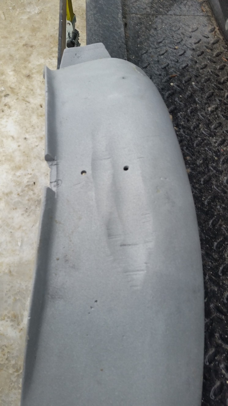 Aluminum after dustless blasting